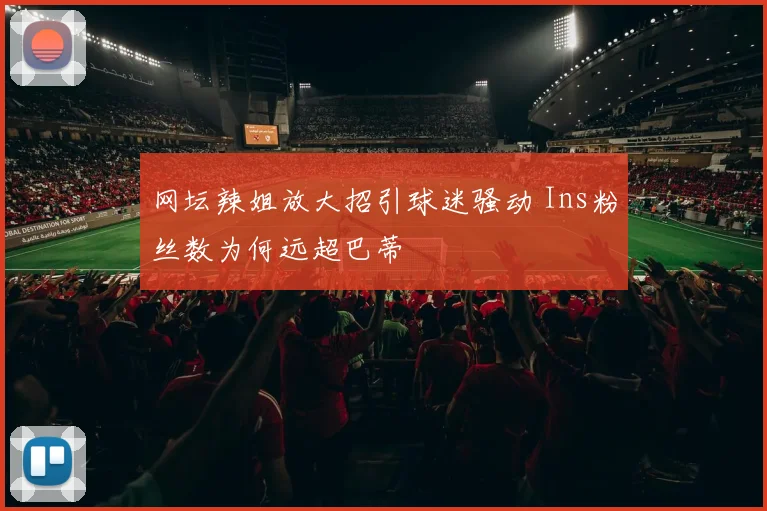 网坛辣姐放大招引球迷骚动 Ins粉丝数为何远超巴蒂